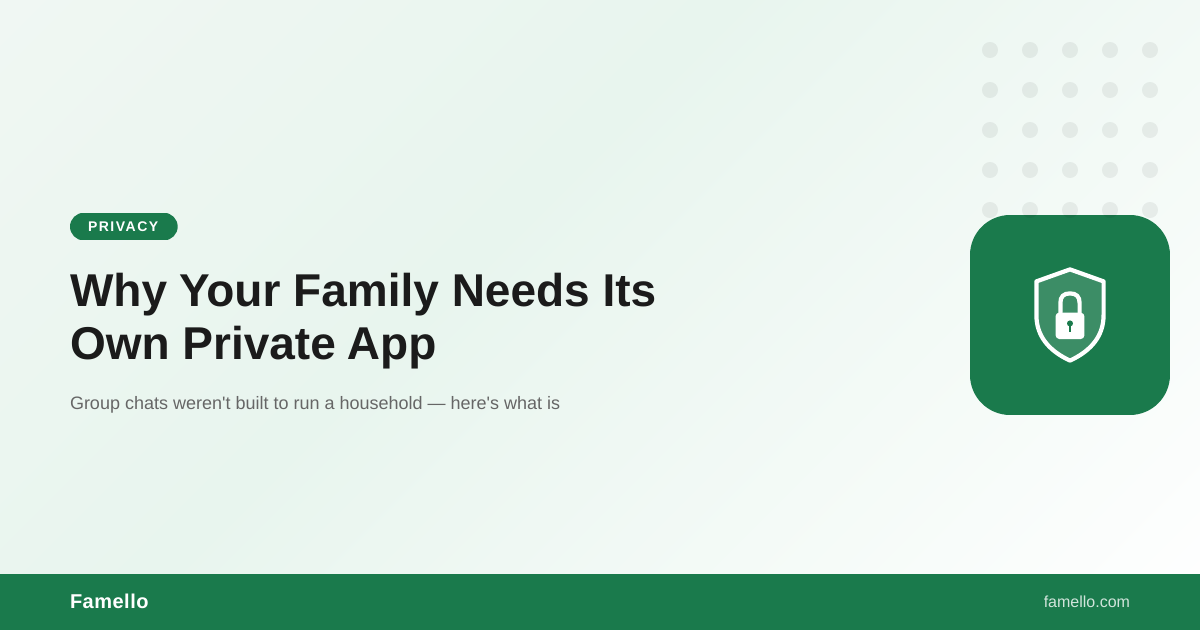 Private Family App