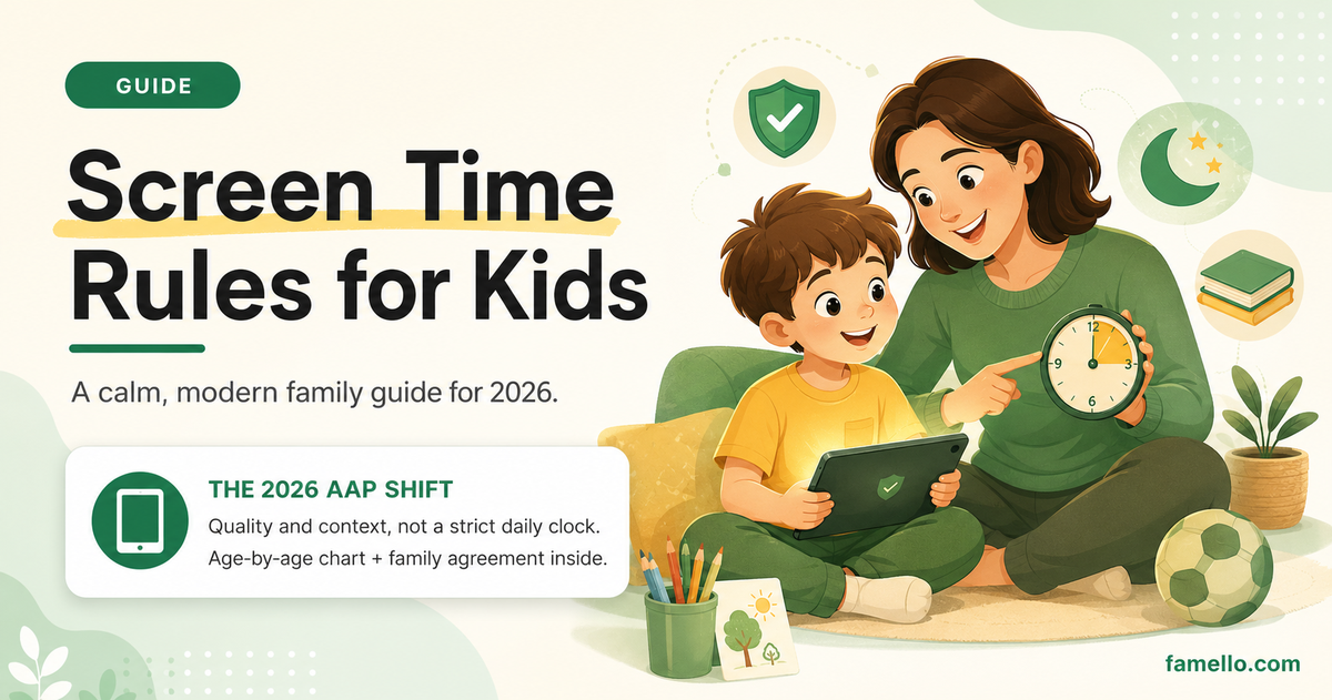 Screen Time Rules for Kids: A Calm, Modern Family Guide (2026)