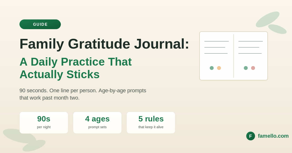 Family Gratitude Journal: A Simple Daily Practice That Brings You Closer