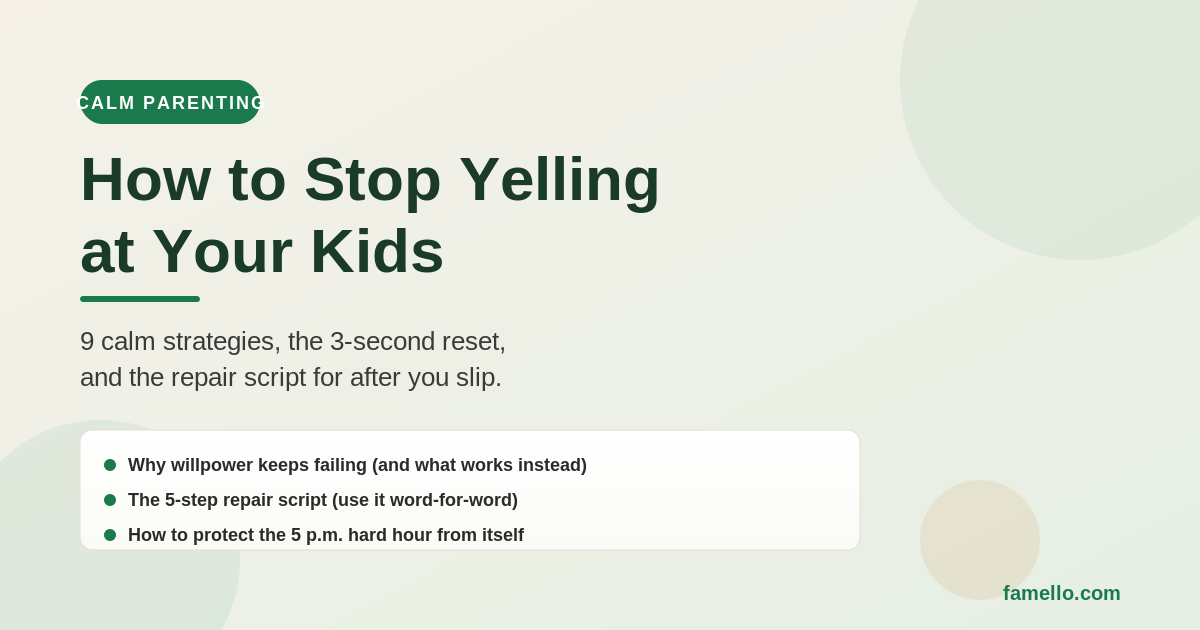 How to Stop Yelling at Your Kids: 9 Calm Strategies That Actually Work