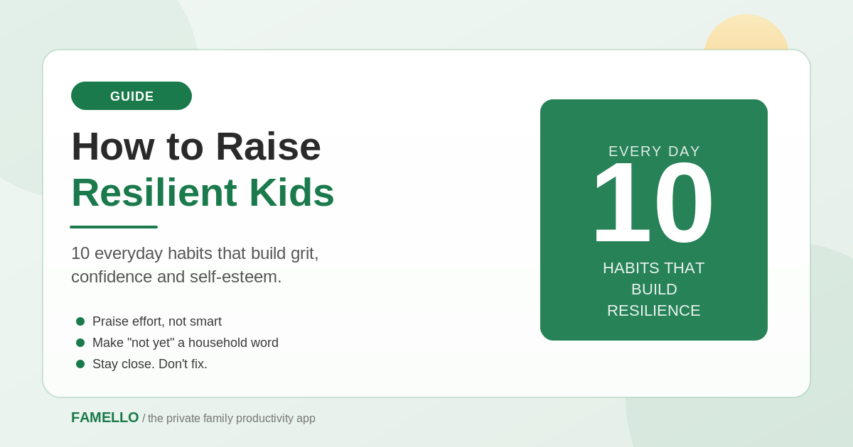 How to Raise Resilient Kids: 10 Everyday Habits That Build Grit and Self-Esteem