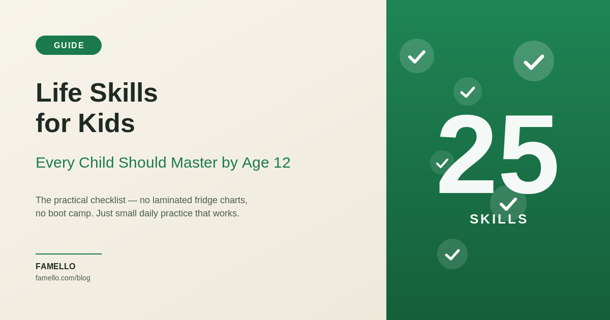 Life Skills for Kids: 25 Essential Skills Every Child Should Master by Age 12