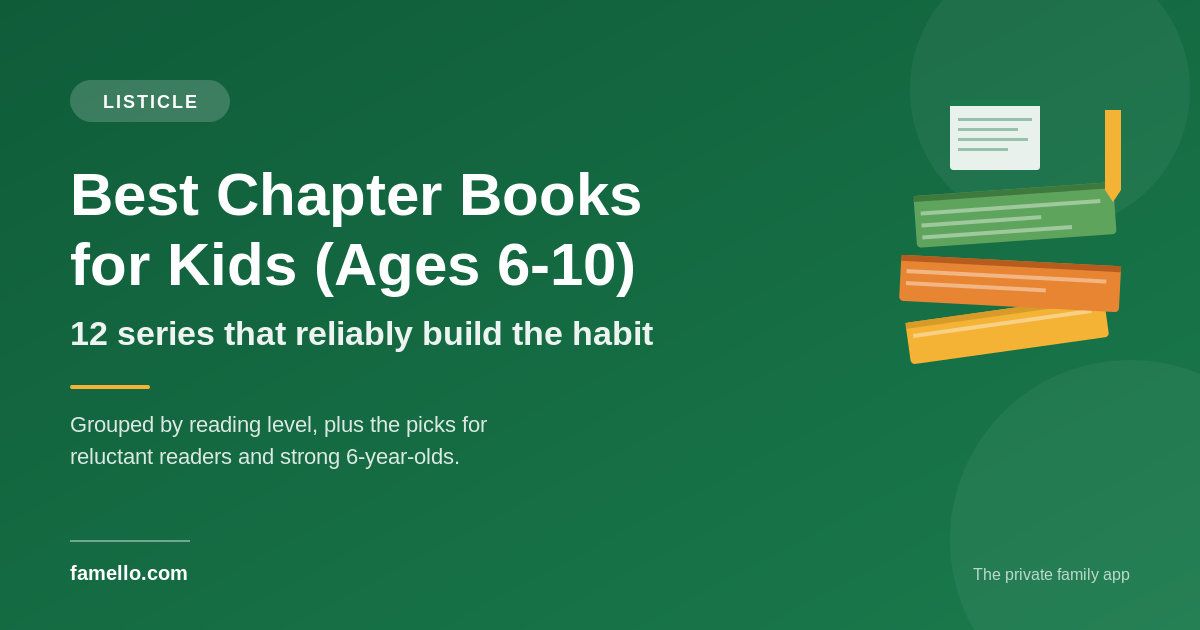 Best Chapter Books for Kids: 12 Series That Get Ages 6-10 Reading
