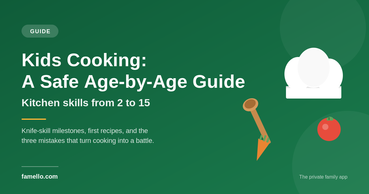 Kids Cooking: A Safe, Age-by-Age Guide to Teaching Kitchen Skills