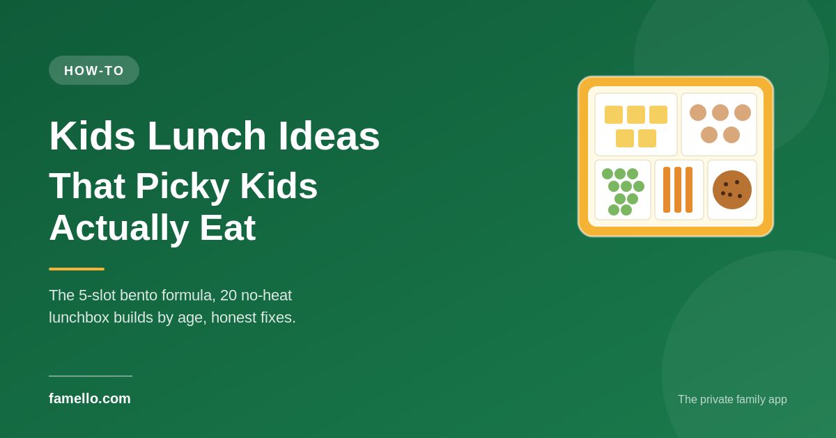 Kids Lunch Ideas: How to Pack Lunches Picky Kids Will Actually Eat