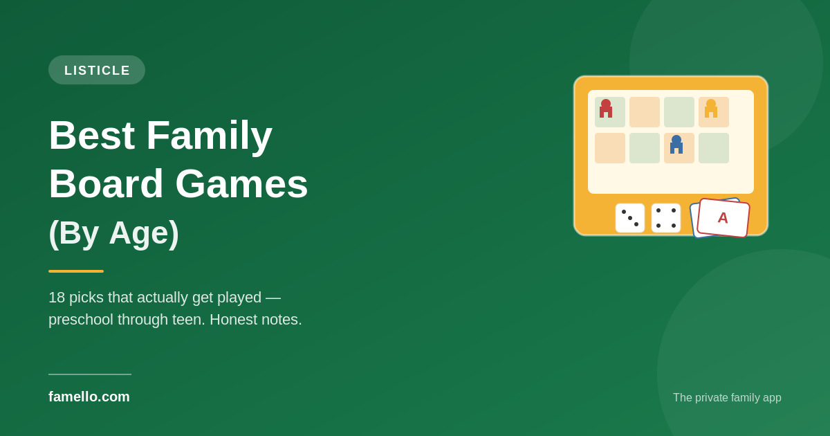 Best Family Board Games (By Age): The Ones That Actually Get Played