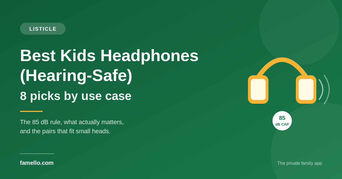Best Kids Headphones (Hearing-Safe): 8 Picks by Use Case