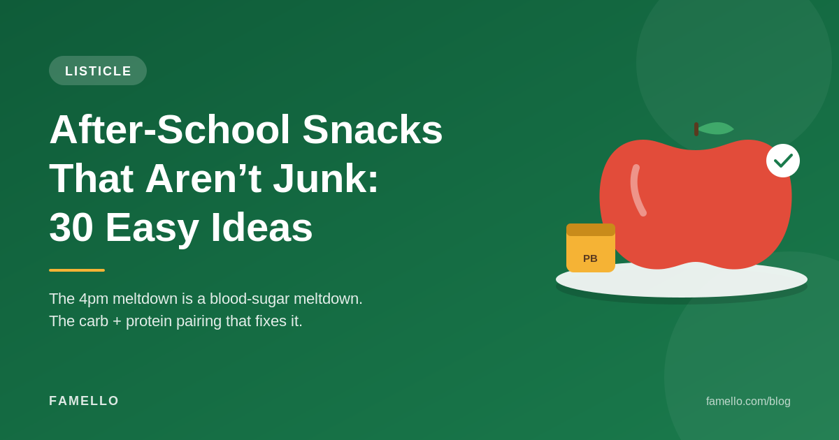 After-School Snacks That Aren't Junk: 30 Healthy Ideas