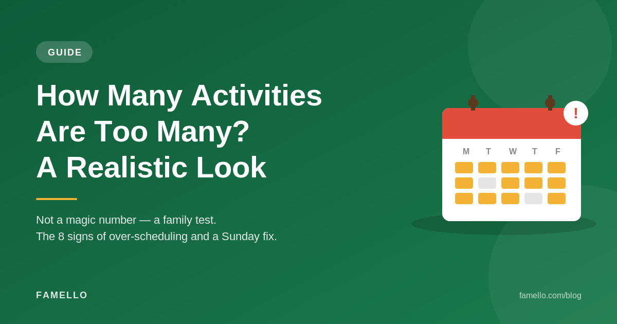 How Many Extracurricular Activities for Kids Is Too Many? A Realistic Look at Over-Scheduling