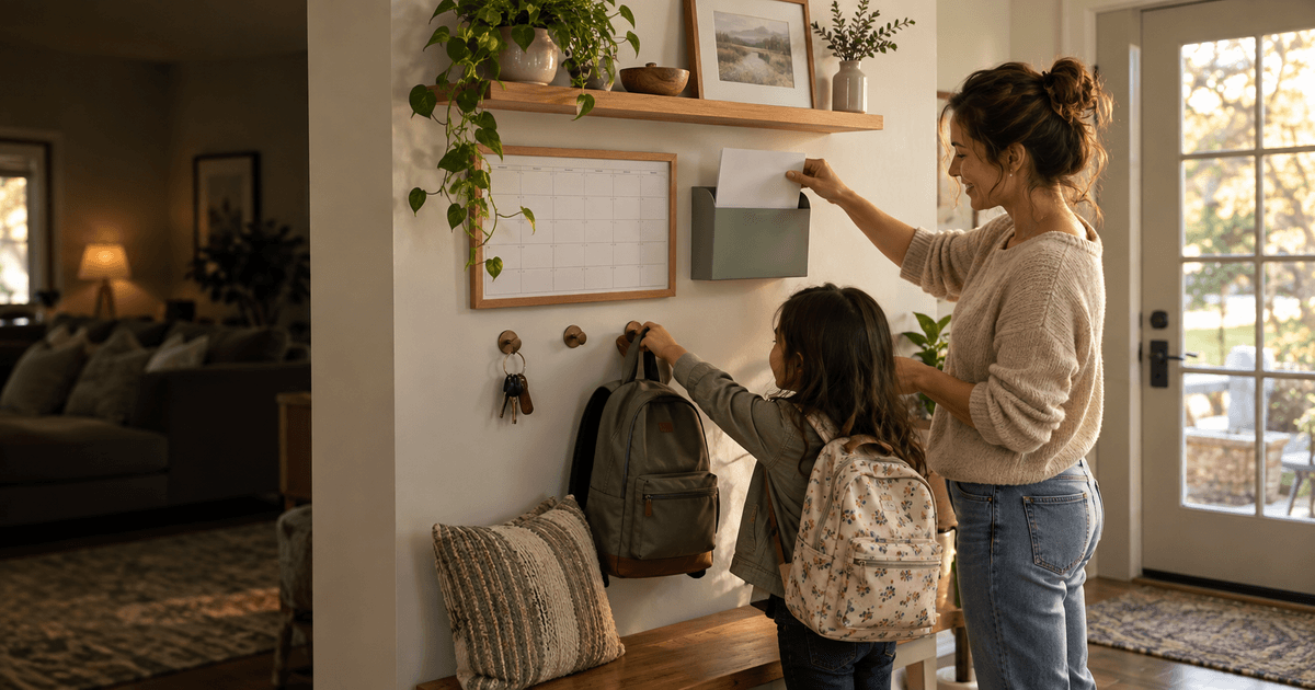 How to Build a Family Command Center That Doesn't Become Clutter